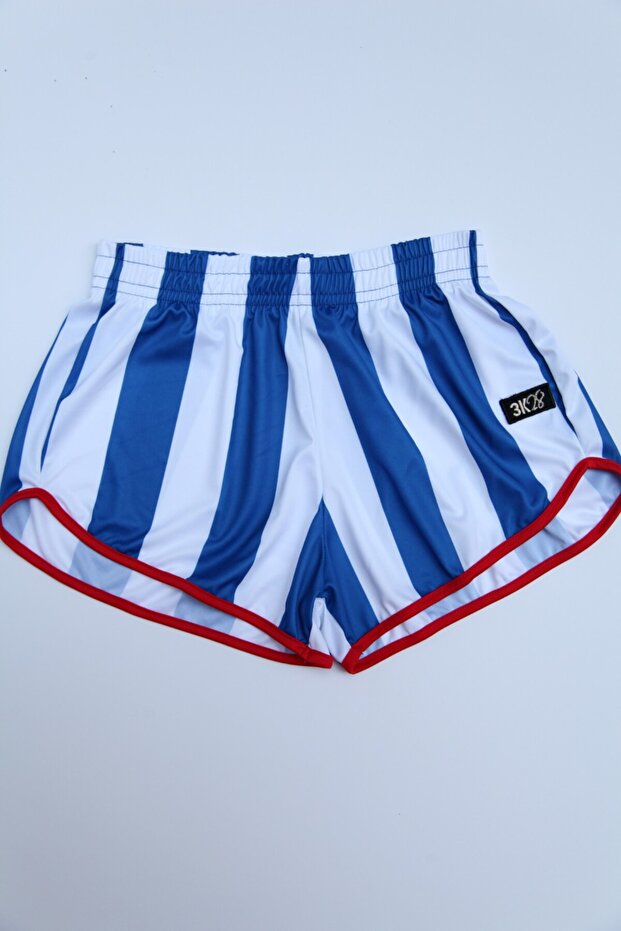 Çubuklu Forma Şort - 3