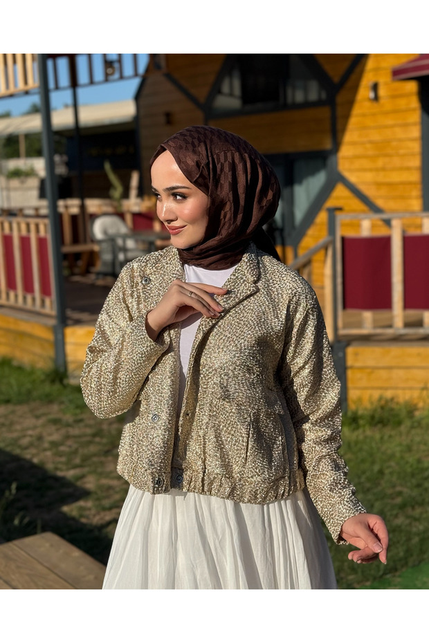 Bomber Ceket Gold - 1