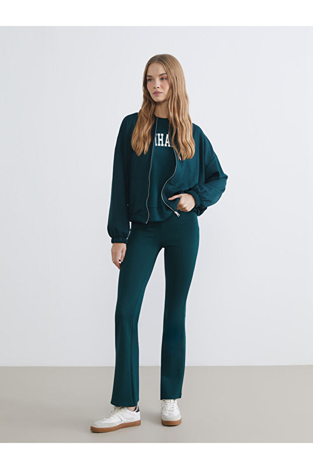 Esvab • Modern & Distinctive Women's Spanish Flare Sweatpants with Drawstring Waist