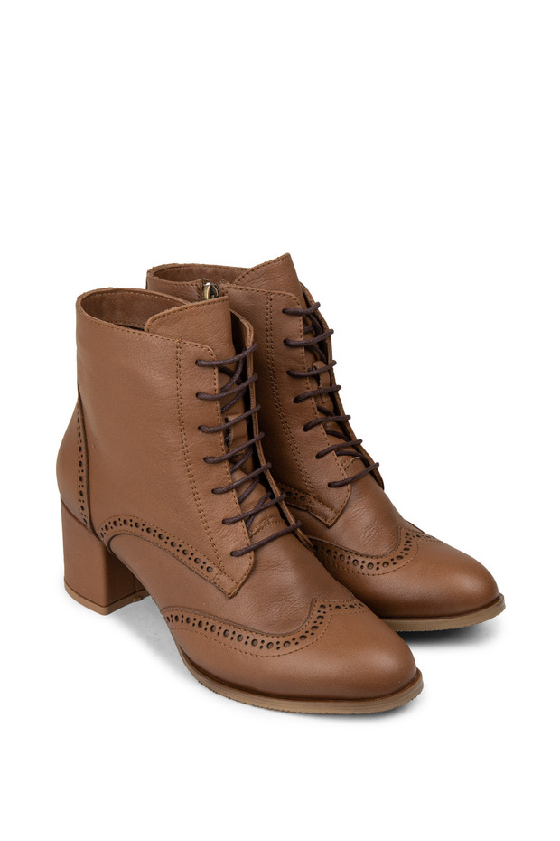 Kadın Hakiki Deri Taba Bot - 3