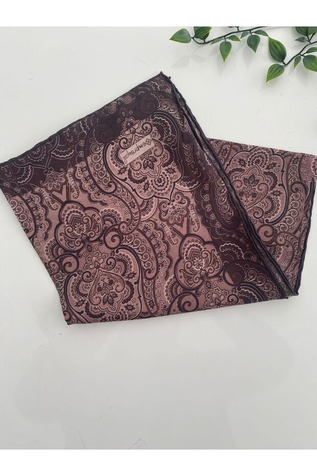 Eșarfă Lidia cu model de perle - 1