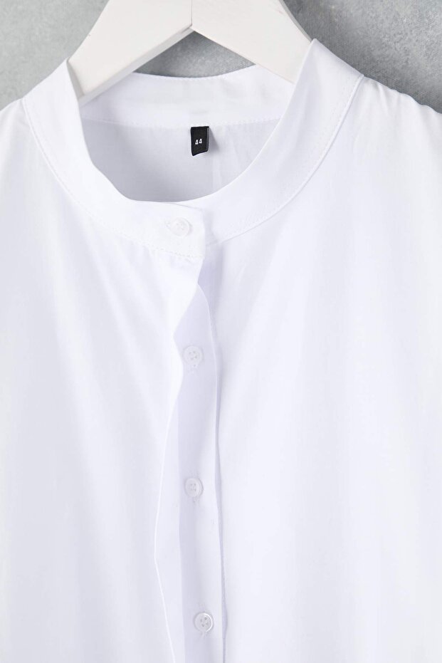 Fehér spanyol ujjú, normál szövésű ing TBBAW26AX00016 - 7