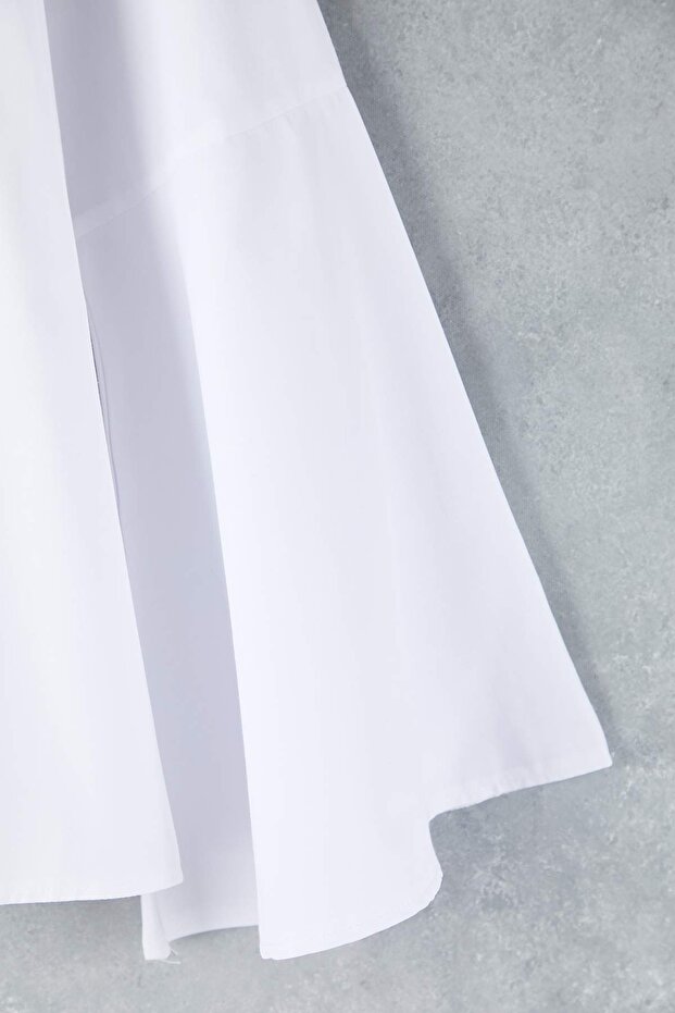 Fehér spanyol ujjú, normál szövésű ing TBBAW26AX00016 - 6