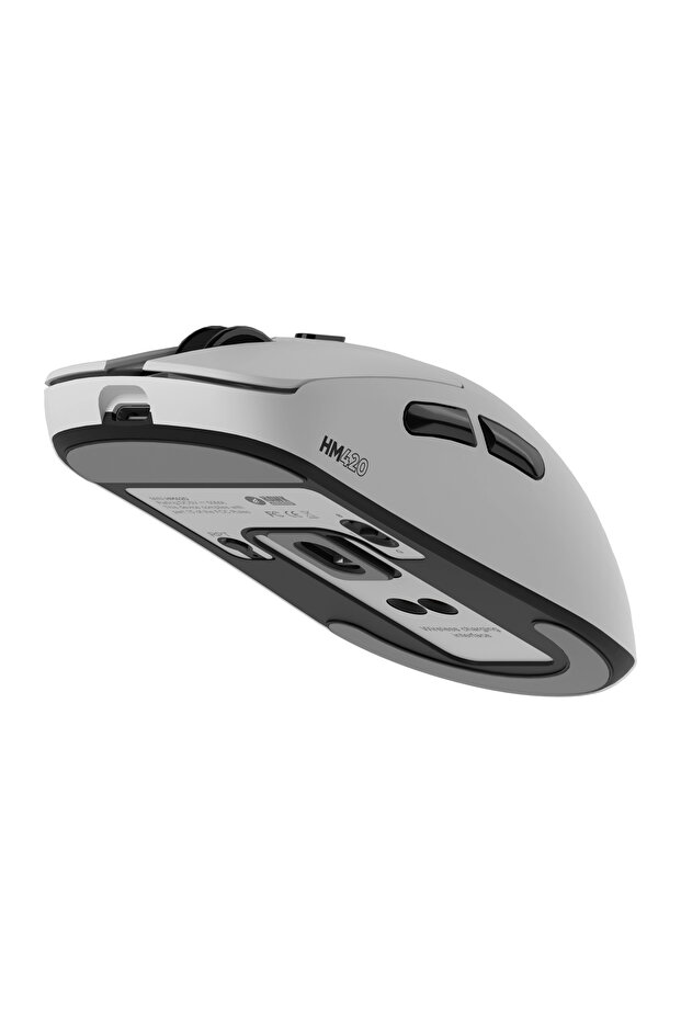 HM420 4K Hz 26000 DPI Tri-Mode Kablosuz/Bluetooth Şarj Standlı Beyaz Gaming Oyuncu Mouse - 7
