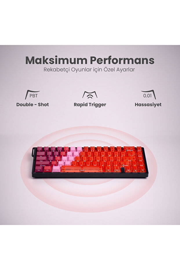 Beast R68 HE Max Kablosuz 8k Hz Manyetik Switch Klavye - 3