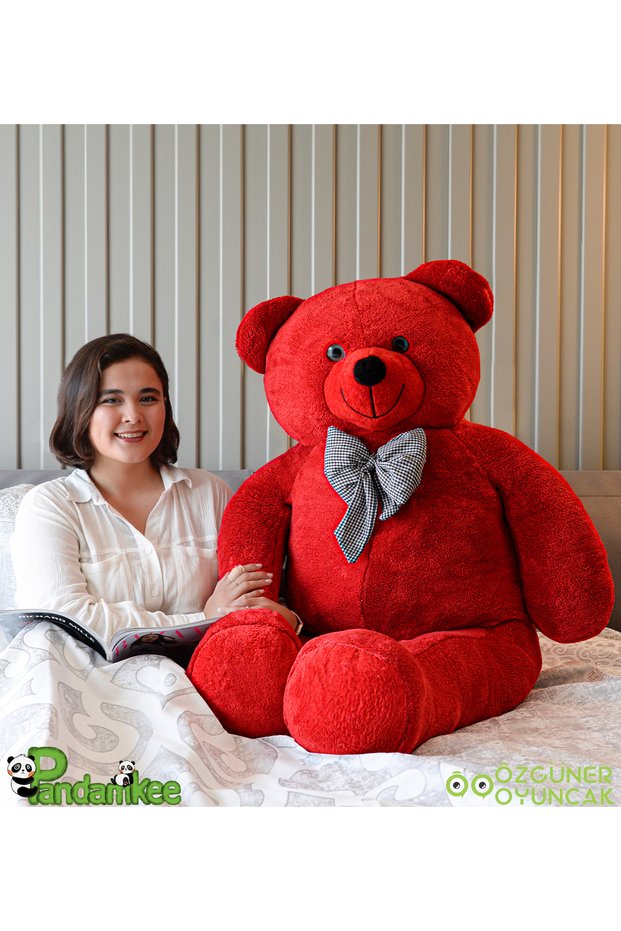 Özgüneroyuncak. Giant Big Plush Teddy Bear 200170 Gift Bear (100% Local) Red