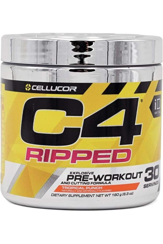 C4 Ripped Pre Workout Powder Tropical Punch