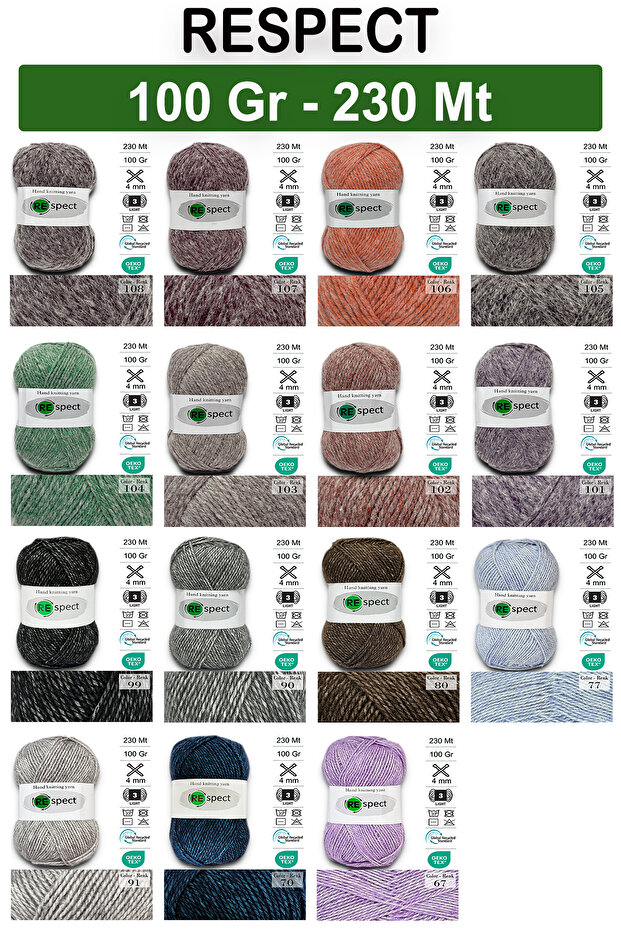 100gr-230mt Soft Akrilik Yün- Bebe İpi- 39 - 3