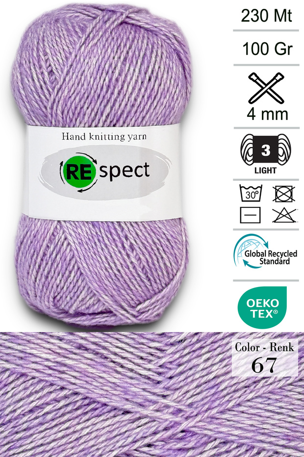 100gr-230mt Soft Akrilik Yün- Bebe İpi- 67 - 1