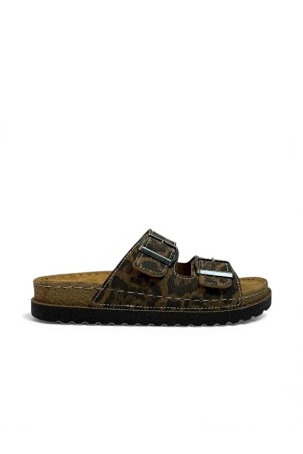 Papuci de damă din piele leopard - 3