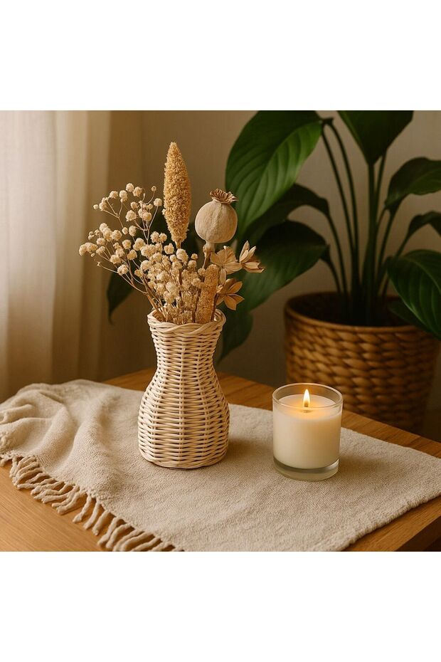RATTAN BAMBU MİNİK VAZO