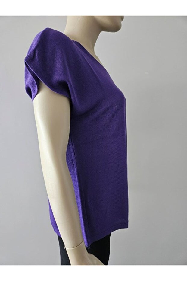 Merserize V Yakalı Bluz - 9