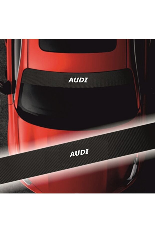 Accessory Auto Windshield Compatible for Audi A1 Auto Sticker Carbon