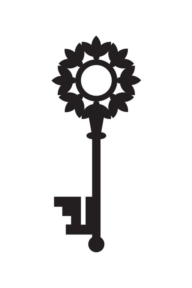 Historical Key Pattern Sticker A+Quality (Type 4) 10 X 24 cm Durable