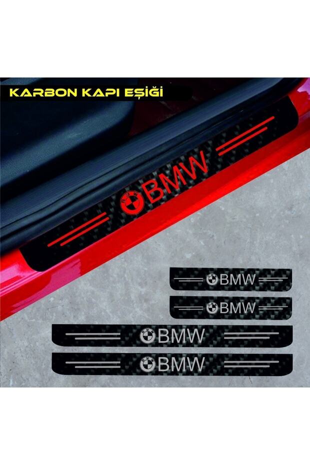 Bmw X5 Compatible Carbon Door Sill Auto Sticker 4 Pieces