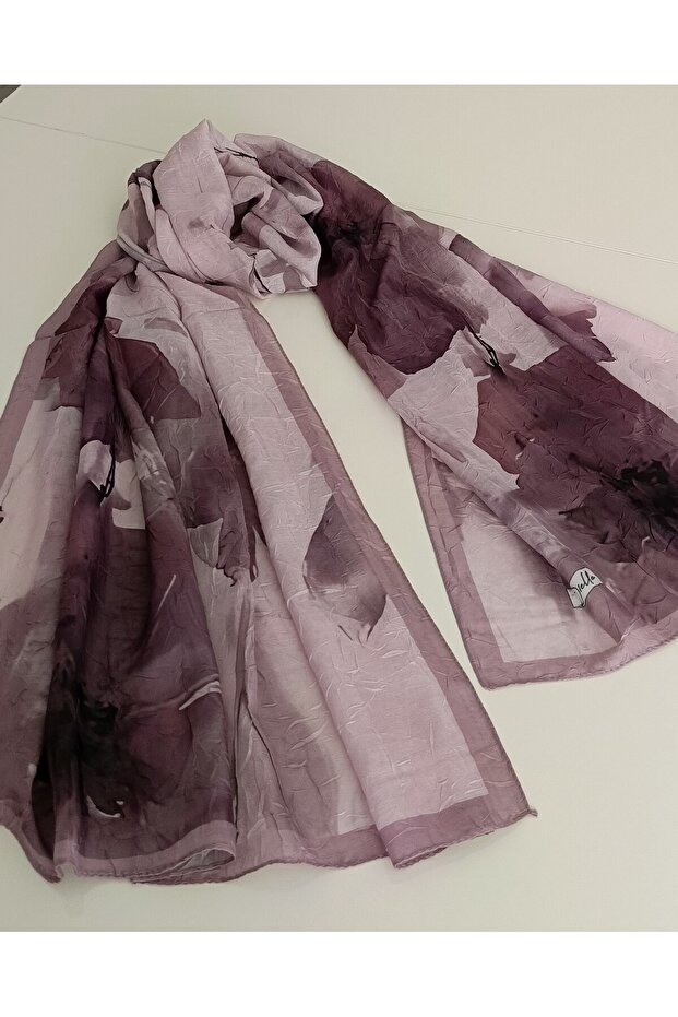 Desenli Bambu Kraş Şal - 2