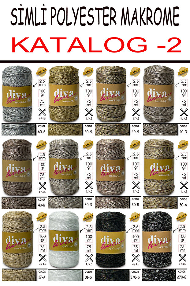 Diva Makrome Ipi Simli 262s Lacivert - 3