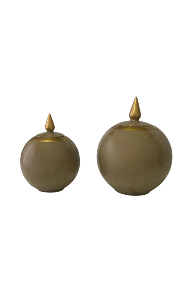 2li Küp Obje - Bej - 1