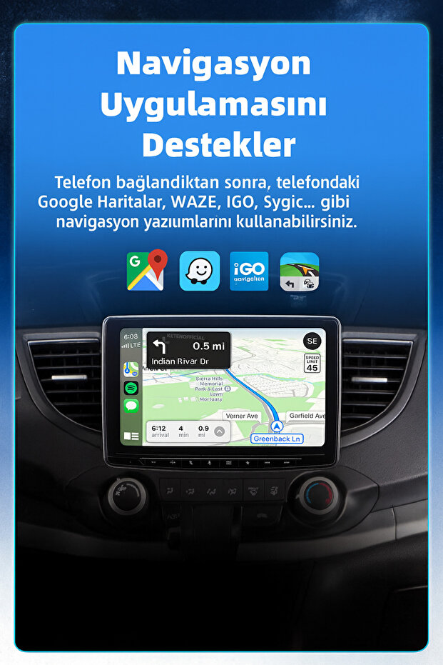 Carplay Dönüştürücü Ios ve Android Uyumlu Kablosuz Multimedya Carplay Ai Box - 4