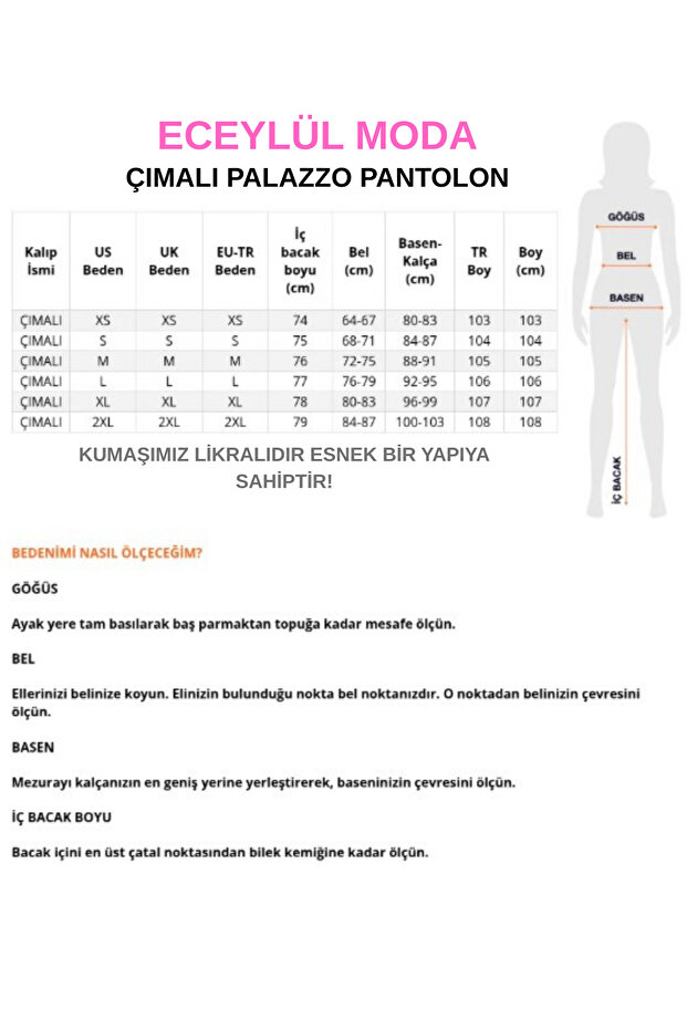 SCUBA KREP ÖNÜ ÇIMALI PALAZZO PANTOLON(kısa süreligine lansman fiyatı) - 4