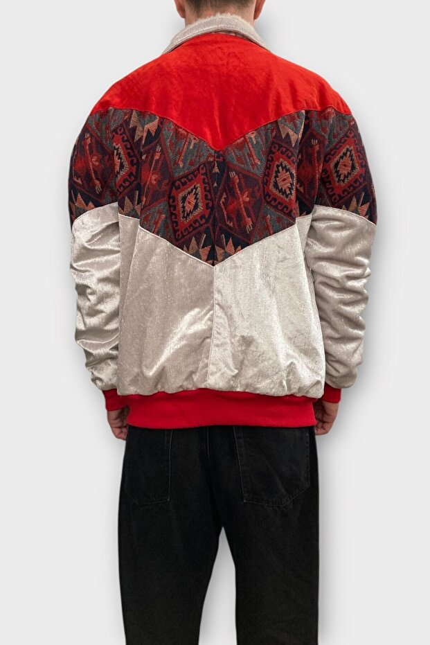 (7385) Xlarge Size Vintage Patterned Special Jacket - 4