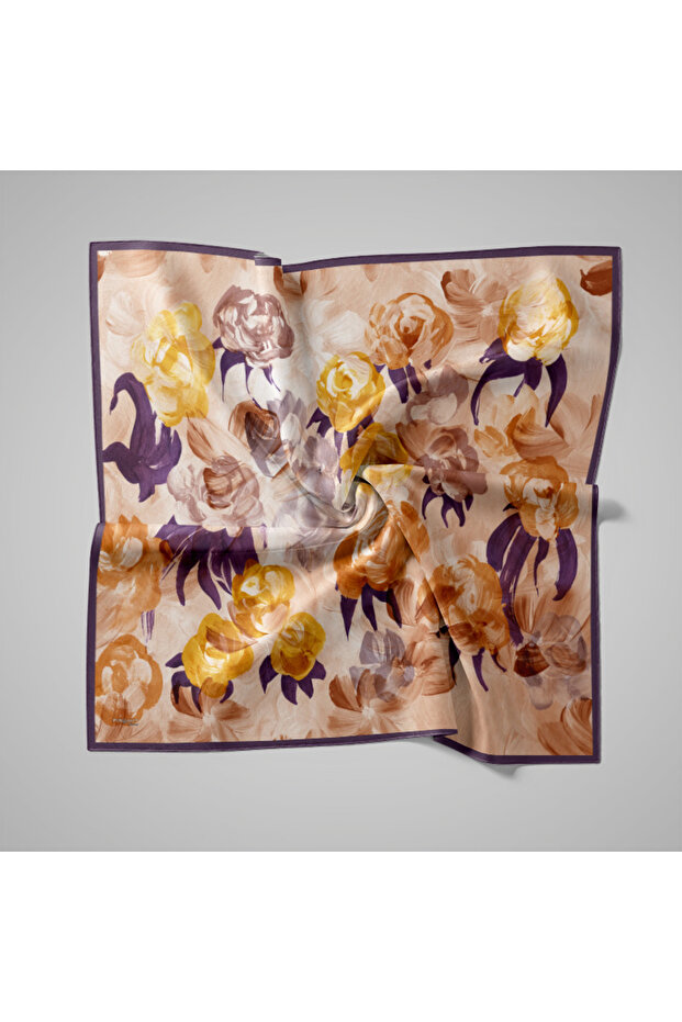 Eșarfă cu model natural - 1