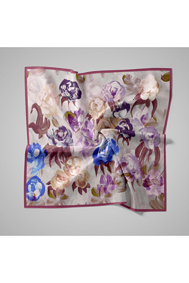 Eșarfă cu model natural - 1