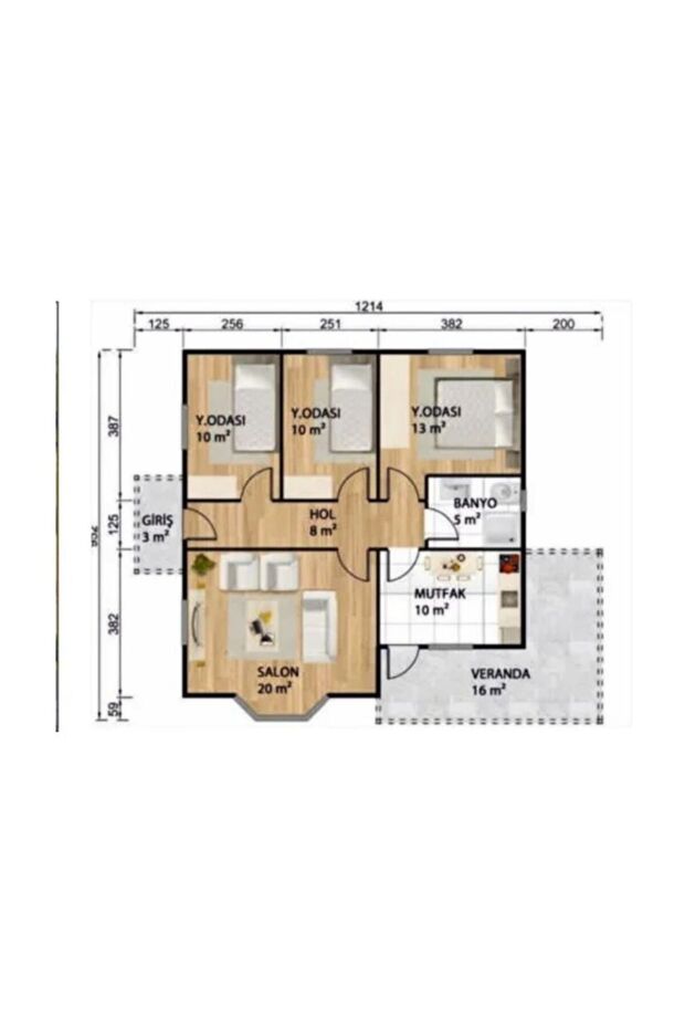 96 M2 PREFABRİK KONUT - 8