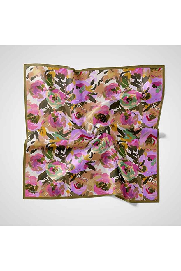 Natural Patterned Scarf - 1