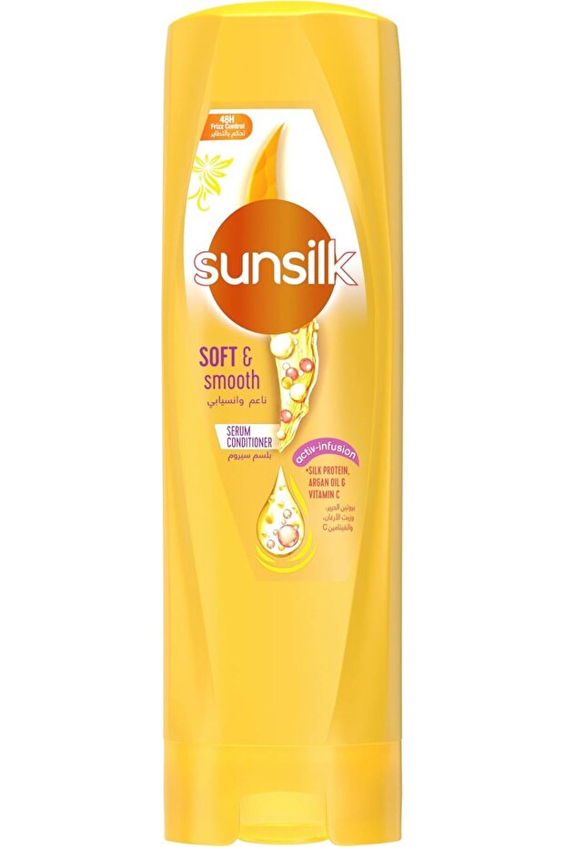 Conditioner Soft Smooth 350ml(YELLOW) --- صانسيلك بلسم ناعم وانسيابي 350مل ا صفر