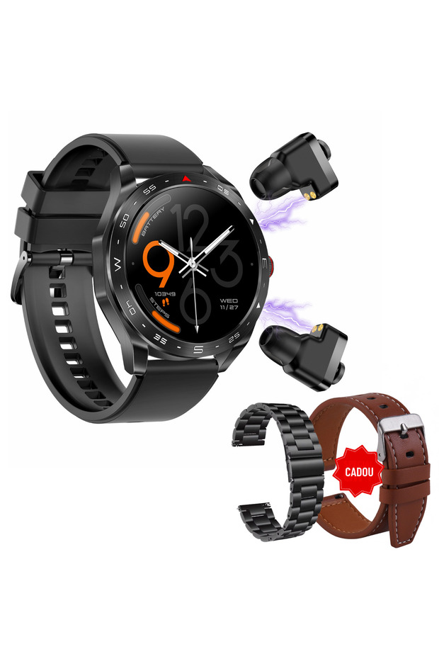 Ceas inteligent ®, 2 în 1 cu căști wireless incluse