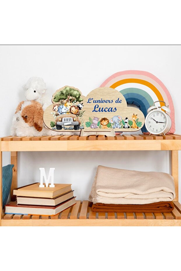 Ahşap Bebek Kapı Ve Duvar Süsü - 4