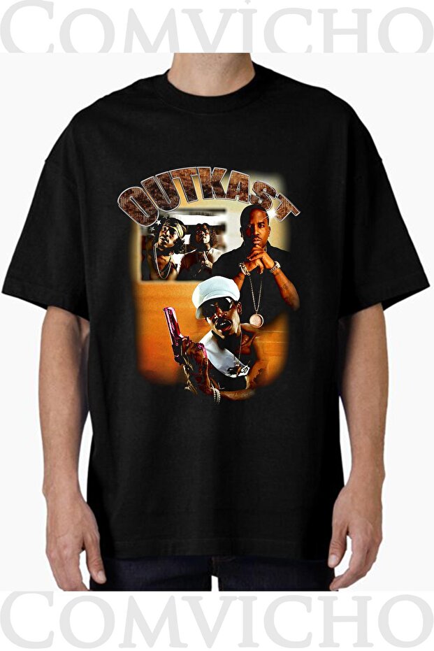 تي شيرت مطبوع بتصميم Outkast v1 للجنسين