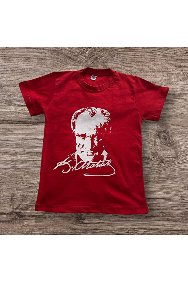 Ataturk Printed Red T-Shirt