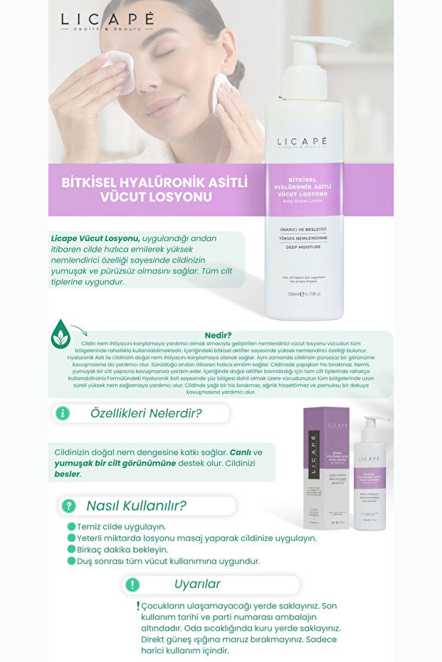 Bitkisel Hyaluronik Asitli Vücut Losyonu 200ml - 4