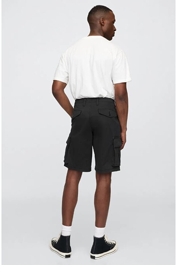 11" Essential Kargo Şort 703768 Erkek Şort SİYAH - 4