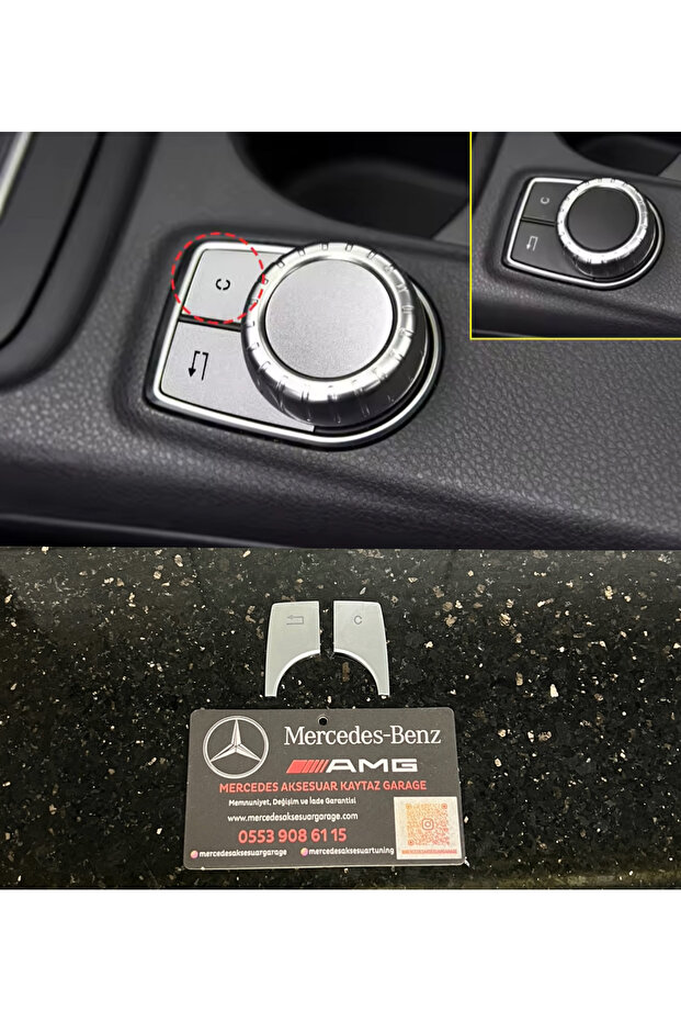 Mercedes Joystick Keys Covering 2 Keys Chrome C Type W117 W176 W156 W246
