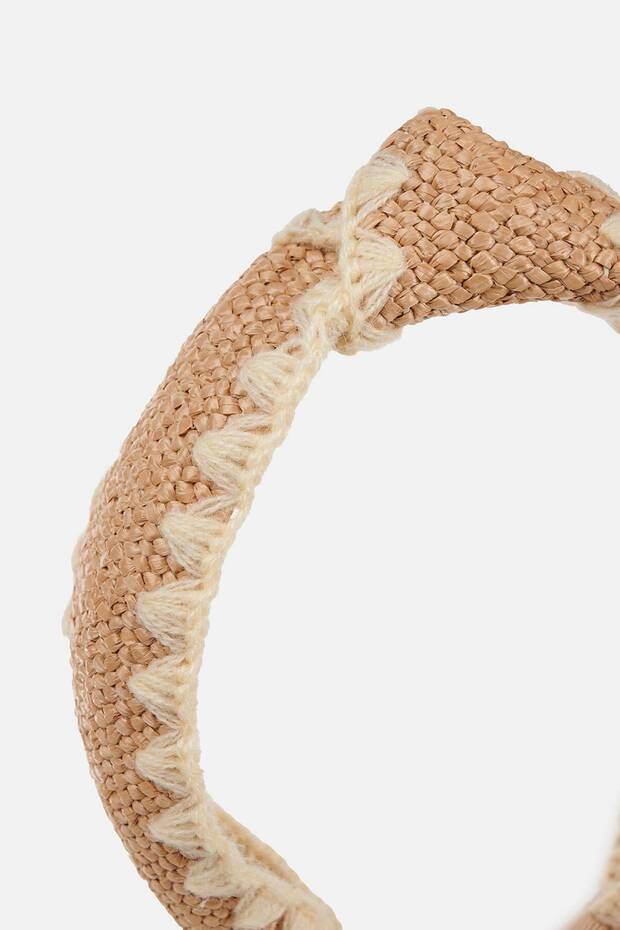 Sarı Kadın Hasır Taç Çiçek - 2