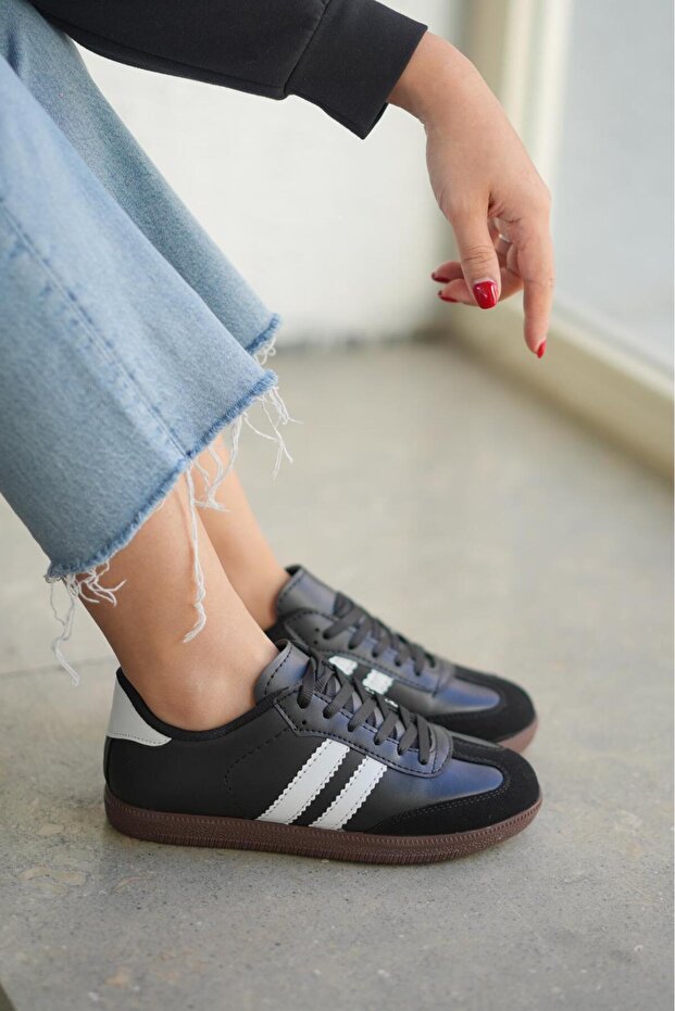 Kadın Siyah Günlük Sneaker - 5