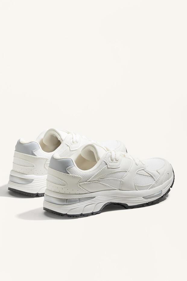 Süet running tarzı spor ayakkabı - 4