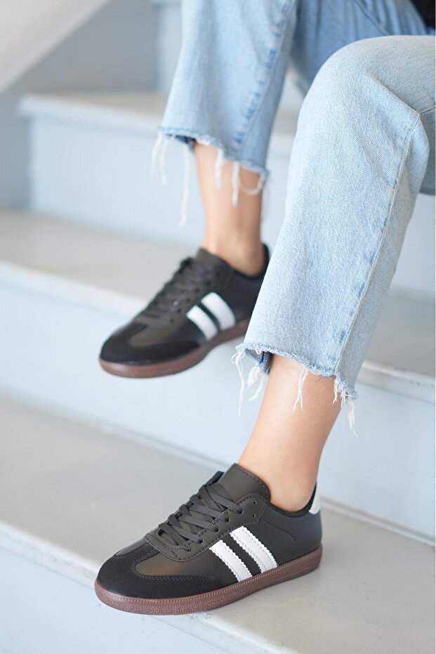 Kadın Siyah Günlük Sneaker - 1