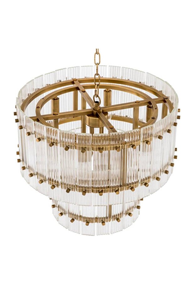 New Royale Bronz Crystal Avize - 2