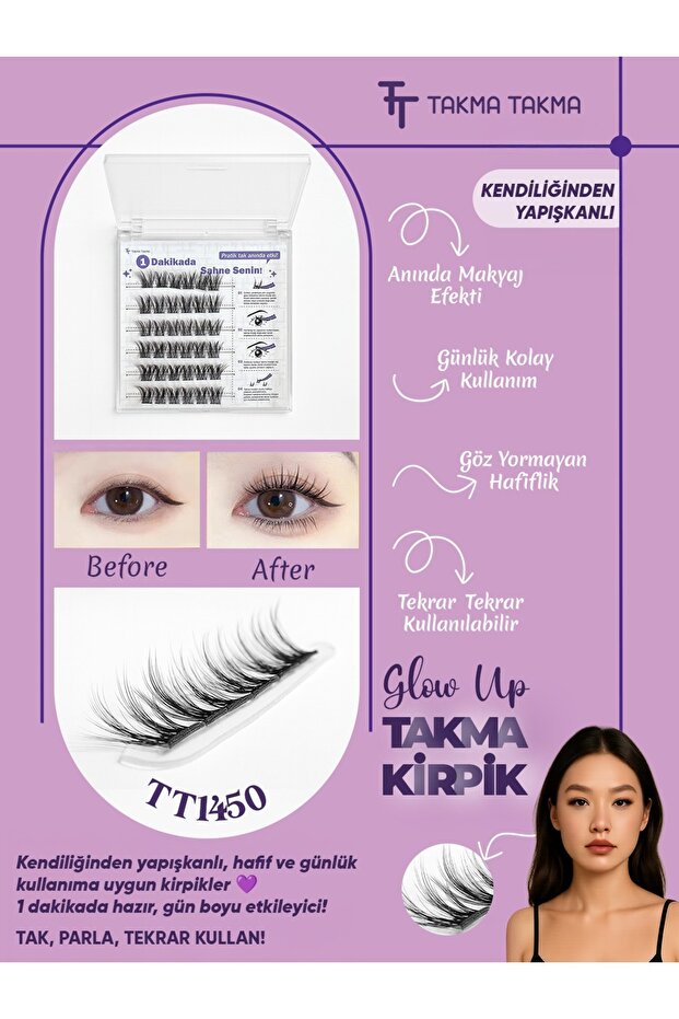 KP1450 - Takma Kirpik Yasemin Teli Siyah - 1