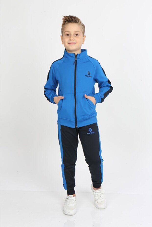 Çocuk Eşofman Takımı Dalgiç Kumaş Şardonlu - 1