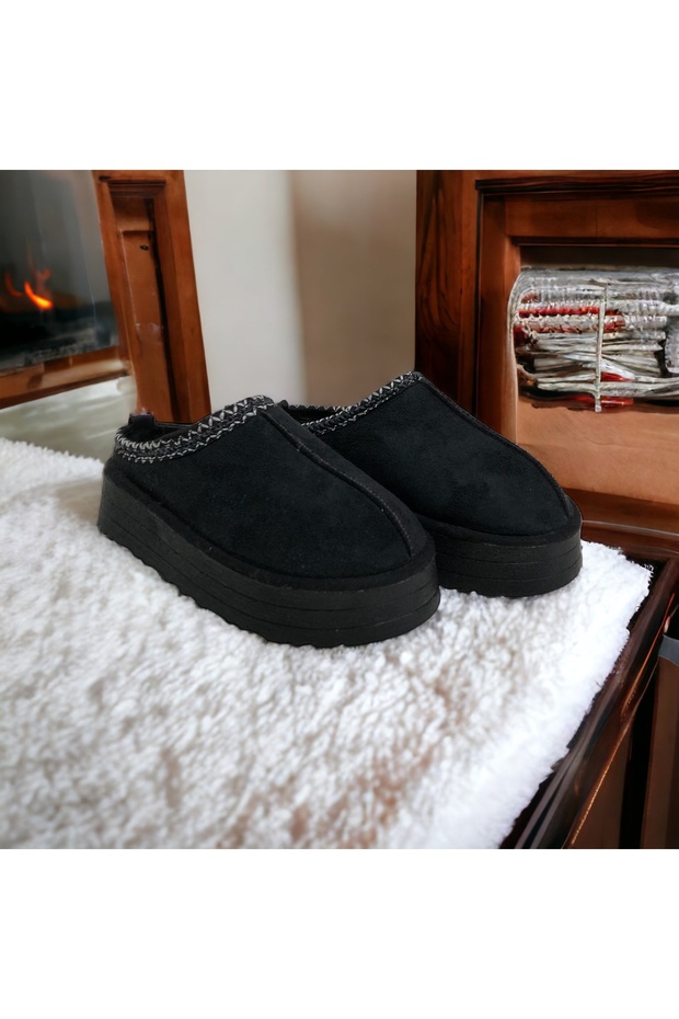 Kadın Şeritli Terlik Kalın Taban - 3