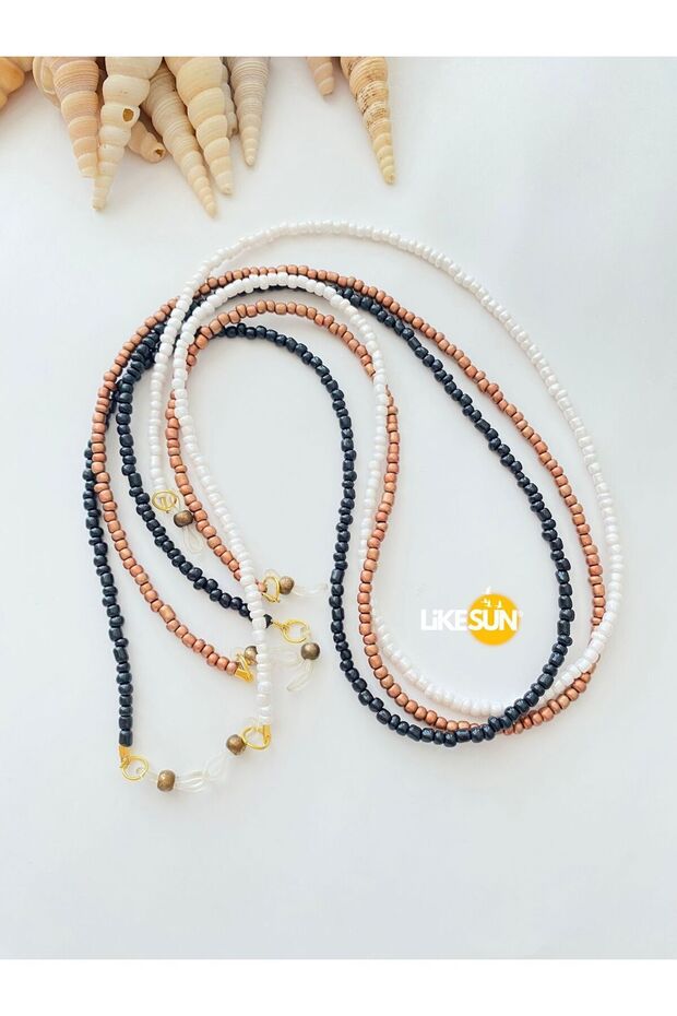 حزام نظارات ثلاثي للنساء (أسود-أبيض-بني)