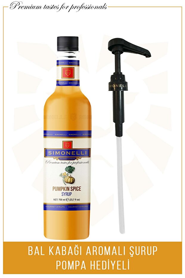 Kahve Şurubu Pumpkin Spice Aromalı 70 CL Pompa Hediyeli - 5