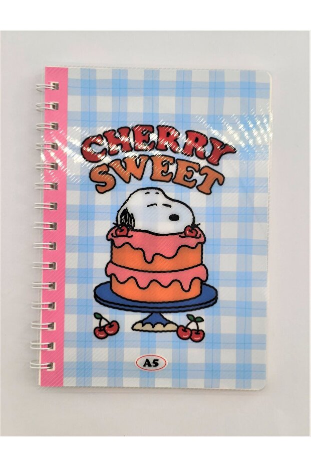 Snoopy Lisanslı A5 PP Telli Not Defteri (80 Yaprak) - 2