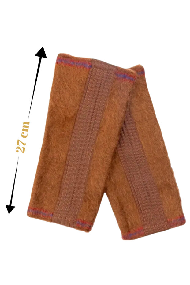 Deve Tüyü Model Yün Kışlık Dizlik - Isıtır - Sıcak Tutar - Destekler - 6