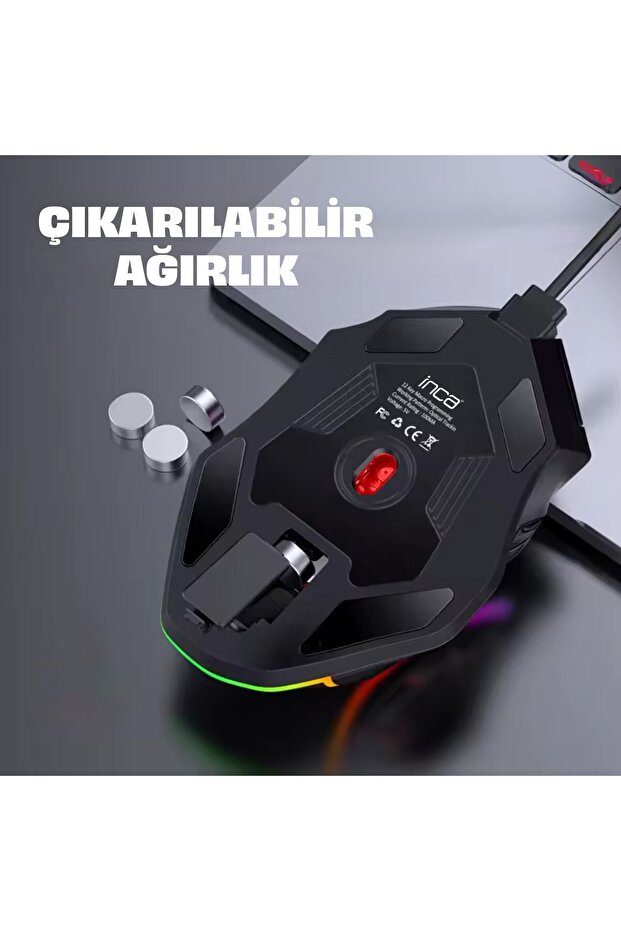 IMG-351 Empusa RGB Led 12800 Dpi 12 Tuş Makrolu Programlanabilir Gaming Mouse - 5